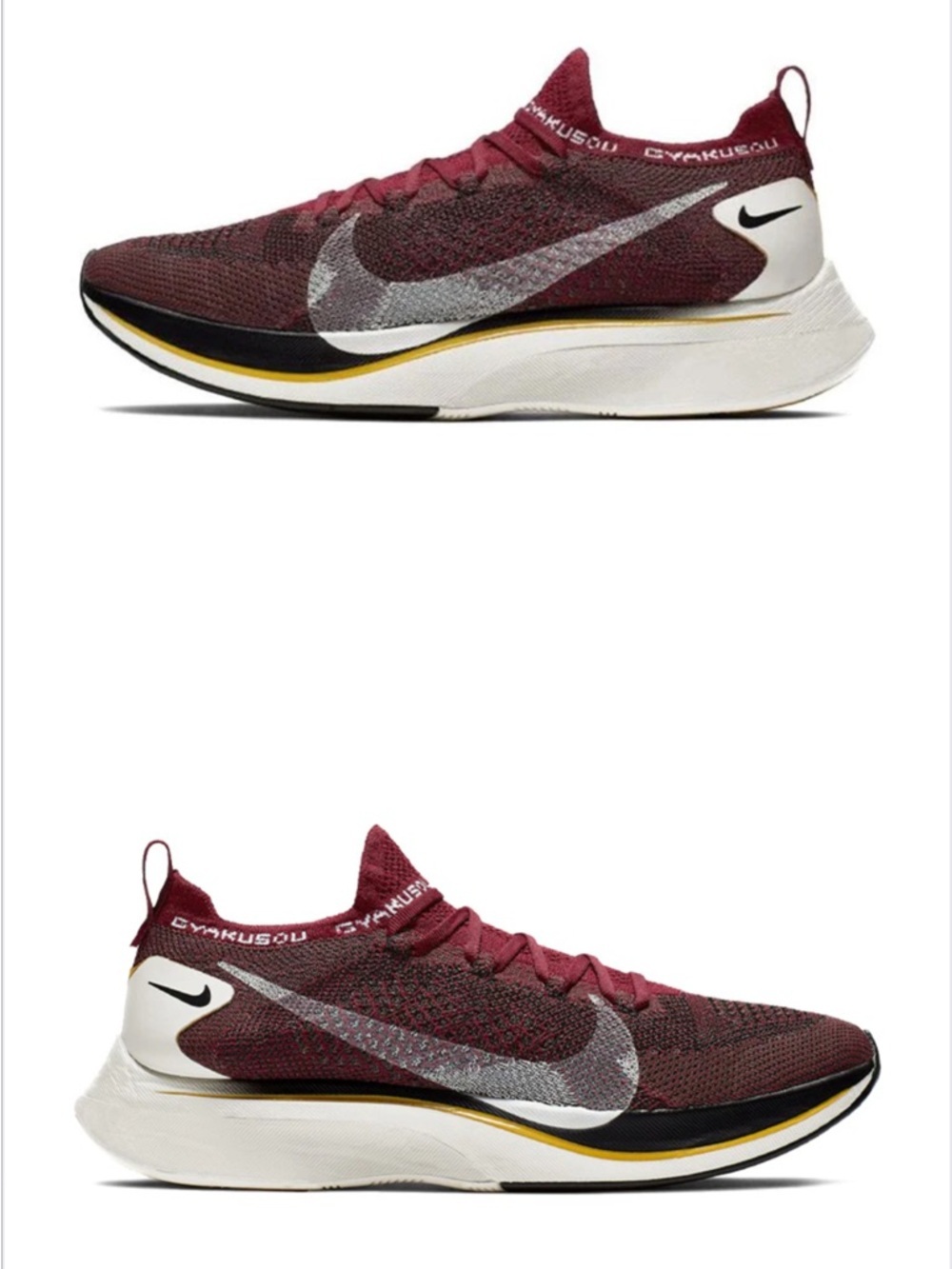 Nike Vaporfly 4% Flyknit Gyakusou Men's 4 / Women's 5.5 Team Red AV7998-600